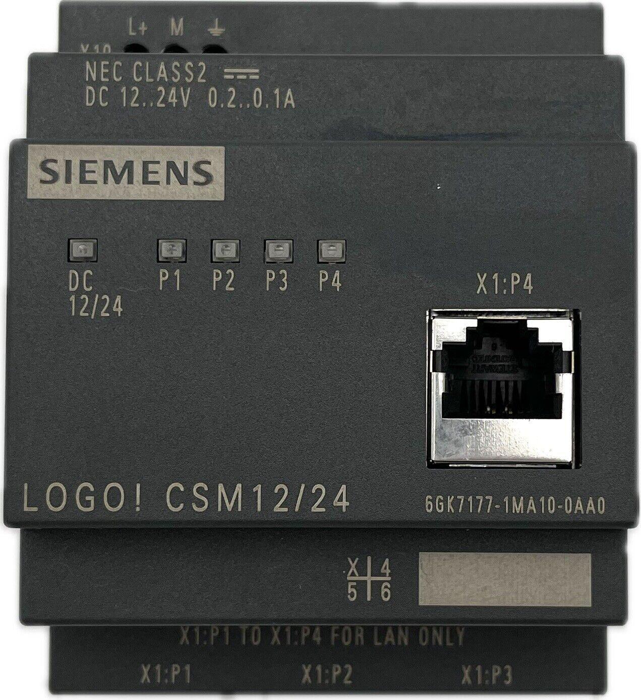 Siemens 6GK7177-1MA10-0AA0 Ethernet Hub LOGO! CSM 12/24 6GK7 177-1MA10-0AA0