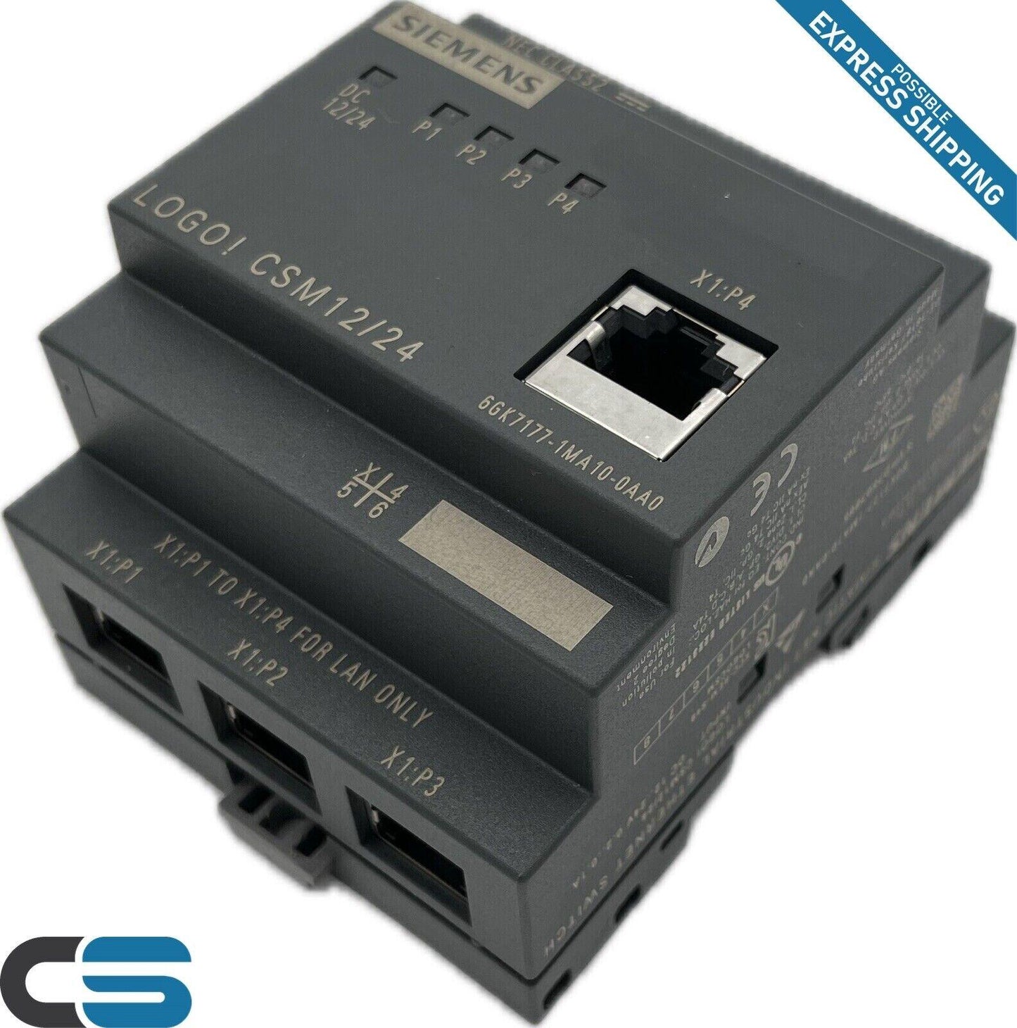 Siemens 6GK7177-1MA10-0AA0 Ethernet Hub LOGO! CSM 12/24 6GK7 177-1MA10-0AA0