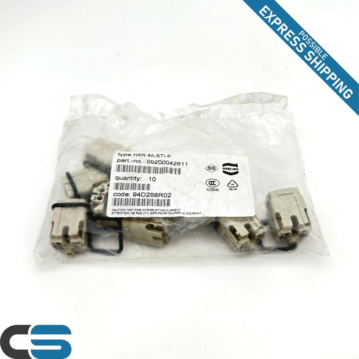 HARTING | HAN 4A-STI-S | Stifteinsatz | OVP