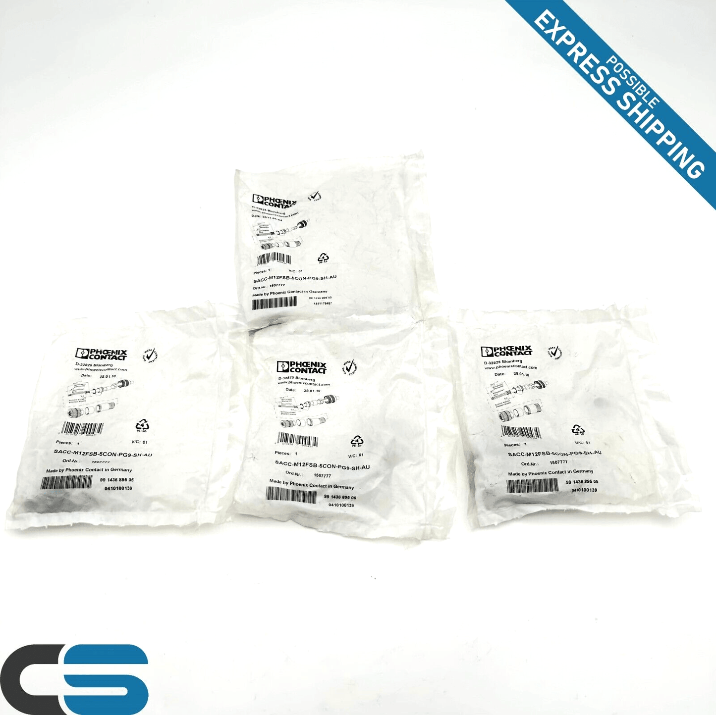 4x PHOENIX CONTACT | SACC-M12MSB-5CON-PG9-SH-AU | Datensteckverbinder | OVP NEU