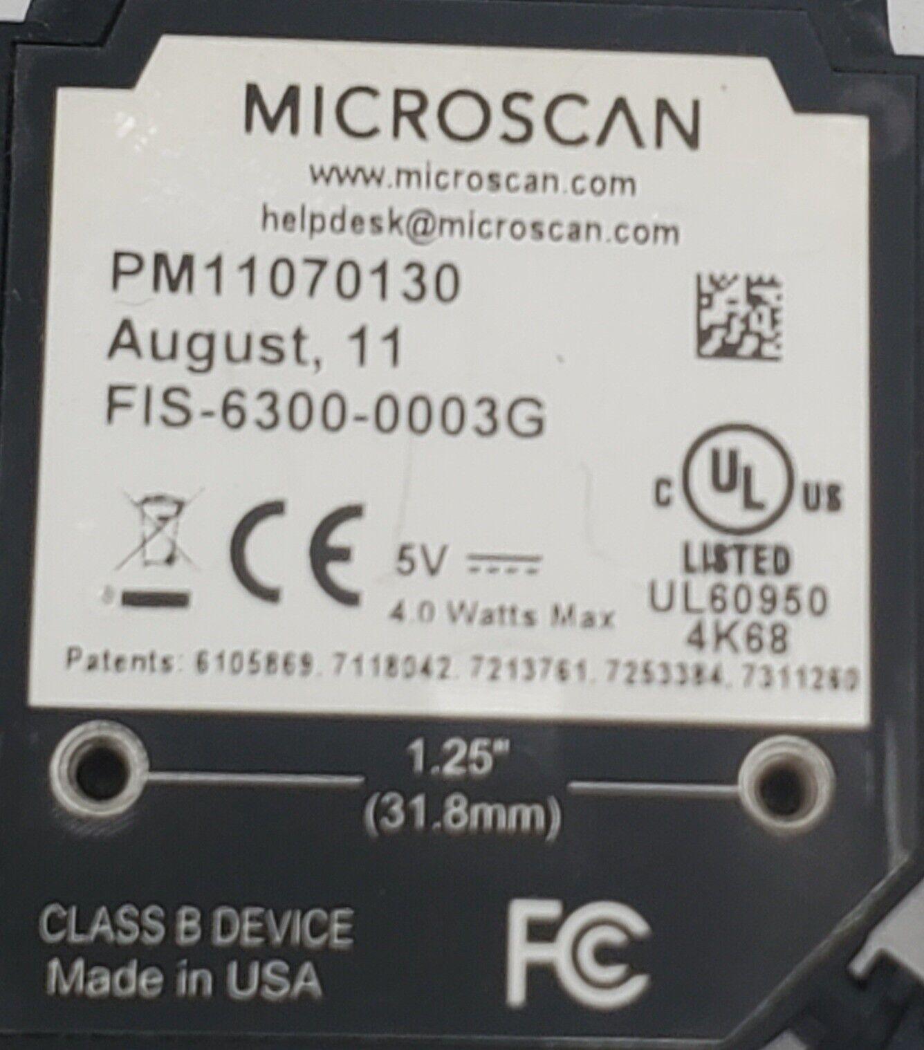 MICROSCAN Quadrus | Mini MS-3-Laser | Bar Code Scanner | FIS-6300-0003G